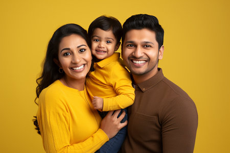 214194724-happy-indian-family-with-little-daughter-in-yellow-sweaters-over-yellow-background